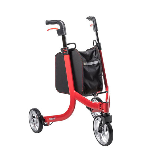 Nitro 3-Wheel Folding Aluminum Rollator - Precision Lab Works