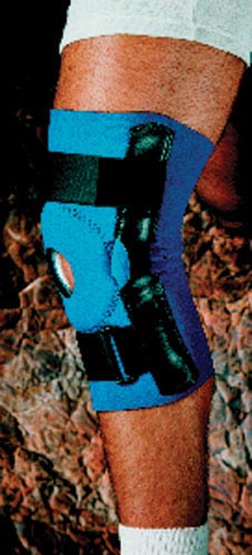 Neoprene Open Patella Hinged Knee Brace Sm 13 -14  Sportaid - Precision Lab Works