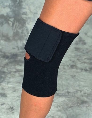 Knee Wrap Black Neoprene Small 13 -14  Sportaid - Precision Lab Works