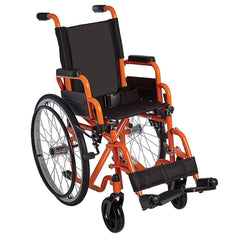 Ziggo Wheelchair Lightweight Folding  12   Orange - Precision Lab Works