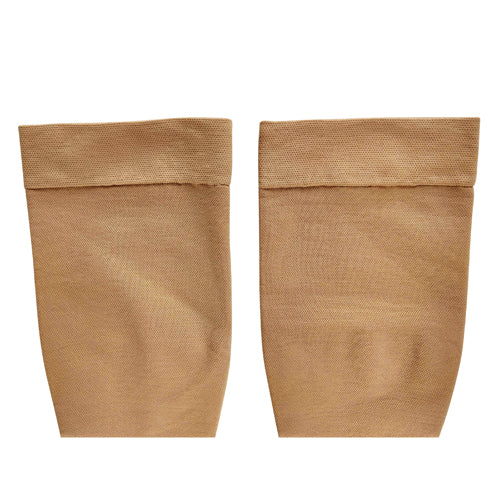 Firm Surg Wgt Stkngs Md  Beige 20-30mmHg  Below Knee Clsd Toe - Precision Lab Works