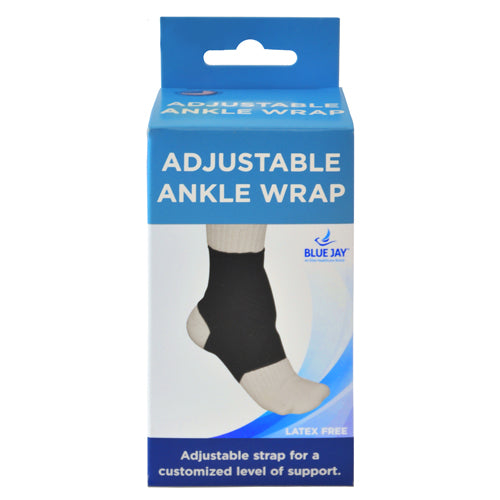 Blue Jay Adjustable Ankle Wrap Black  Small  7 -8 - Precision Lab Works