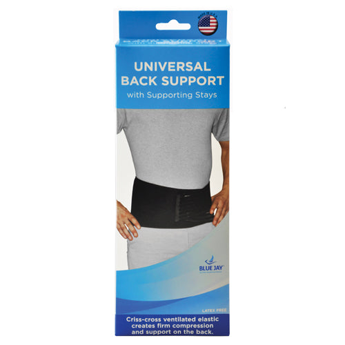 Blue Jay Back Support with Supporting Stays Universal Blk - Precision Lab Works