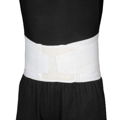 Blue Jay Univ Back Support w/Lumbar Tension Straps-White - Precision Lab Works