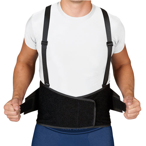 Blue Jay Industrial Back Suppt w/Suspenders  Black Med/Lg - Precision Lab Works