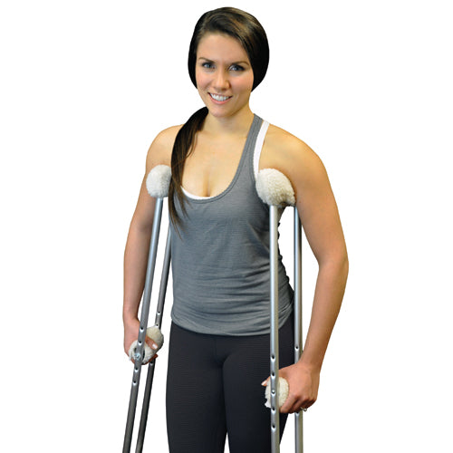 Soft n' Plush Comfort Crutch Fleece Covers Set - Precision Lab Works