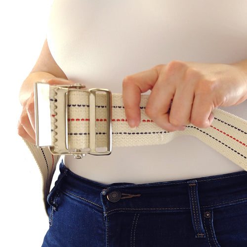 Gait Belt w/Metal Buckle 2x60  Striped  Blue Jay Brand - Precision Lab Works