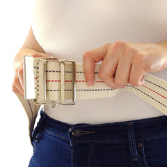 Gait Belt w/Metal Buckle 2x60  Striped  Blue Jay Brand - Precision Lab Works
