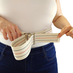 Gait Belt w/Metal Buckle 2x60  Striped  Blue Jay Brand - Precision Lab Works