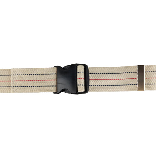 Gait Belt w/ Safety Release 2 x60  Striped Blue Jay Brand - Precision Lab Works
