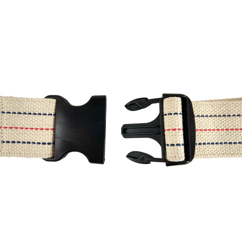 Gait Belt w/ Safety Release 2 x60  Striped Blue Jay Brand - Precision Lab Works