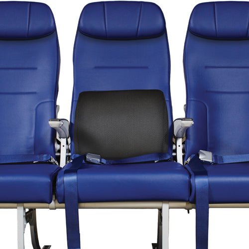 Lumbar Cushion w/Straps  Black Memory Foam - Blue Jay - Precision Lab Works