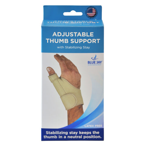 Blue Jay Adj Thumb Support w/Stabilizing Stay Beige SM/MD - Precision Lab Works