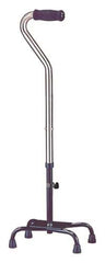 Quad Cane Heavy Duty Chrome Large Base 500# Capacity - Precision Lab Works