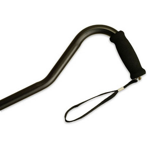 Bariatric Offset Cane  Black - Precision Lab Works