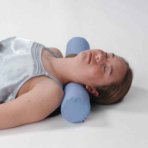 Long Cervical Roll Blue 4 x19