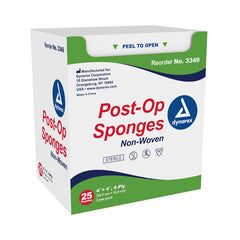 Post-Op Sponges Sterile 4  x 4   8 ply  25-2/pk - Precision Lab Works