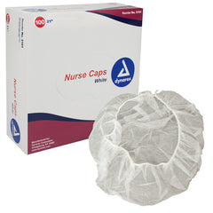 Surgical Caps White 21  Bx/100 - Precision Lab Works