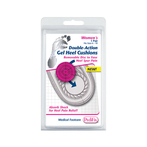 Double-Action Gel Heel Cushion Ladies     (Pair) - Precision Lab Works
