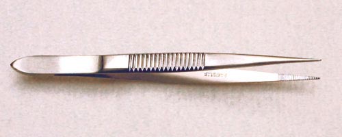 Splinter Forceps 4 1/2  Serrated - Precision Lab Works