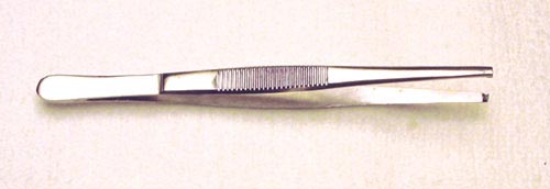 Tissue Forceps 5  1x2 Teeth - Precision Lab Works