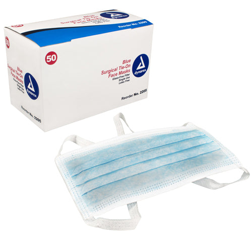 Surgical Tie-On Face Mask Bx/50 - Precision Lab Works