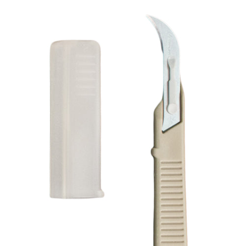 Scalpel #12 Disposable Generic Bx/10  w/Safety Guard - Precision Lab Works