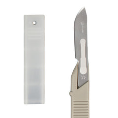 Scalpel #22 Disposable Generic Bx/10  w/Safety Guard - Precision Lab Works