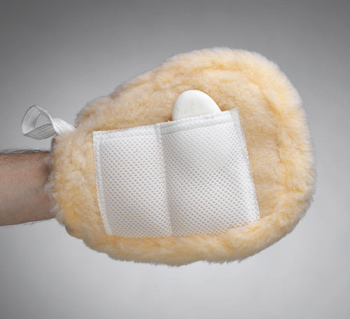 Sheepskin Bath Mitt  Universal - Precision Lab Works