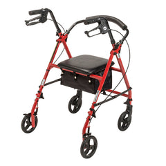 Rollator Steel Red  w/6  Whls Knocked-Down - Precision Lab Works