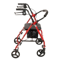 Rollator Steel Red  w/6  Whls Knocked-Down - Precision Lab Works