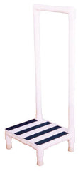 Step Stool  MRI  Single Step PVC  w/Handrail - Precision Lab Works
