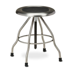 Stainless Steel Stool w/Rubber Feet  15  Diameter Seat - Precision Lab Works