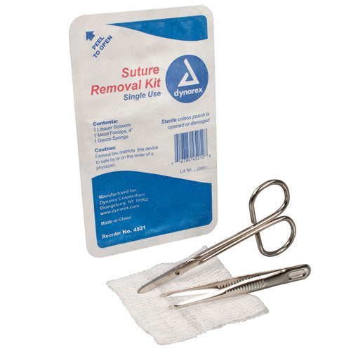 Suture Removal Kit- Sterile - Bx/10 Kits - Precision Lab Works