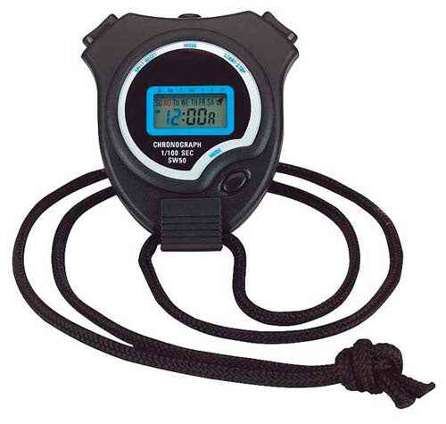 Digital Stopwatch Timer with Split Time, Alarm, Calendar & 24‑Hour Timing