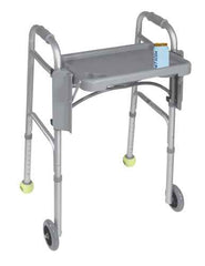 Walker Folding Flip Tray for Standard Walkers – Sturdy, Spill‑Resistant, 16"x12"