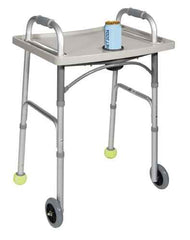 Universal Walker Tray with Cup Holder – Easy-Clean Durable Plastic, Fits Most Walkers