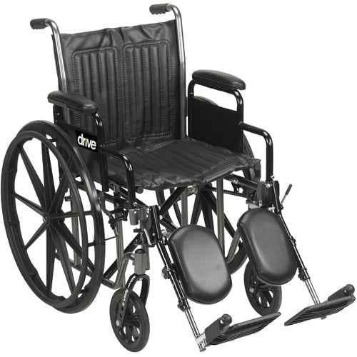 Wheelchair Econ Rem Desk Arms 20" w/ELR Dual Axle K1/K2