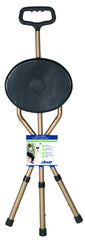 Cane Seat Adjustable w/Nylon Handle  Bronze Folding - Precision Lab Works