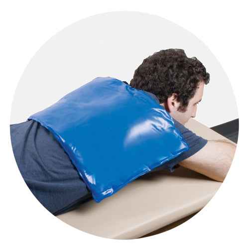Reusable Heavy Duty Cold Pack  Oversized 11" x21" Blue Vinyl