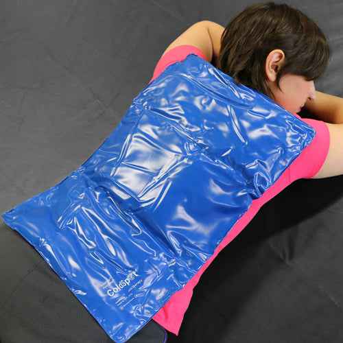 Reusable Heavy Duty Cold Pack  Oversized 11" x21" Blue Vinyl