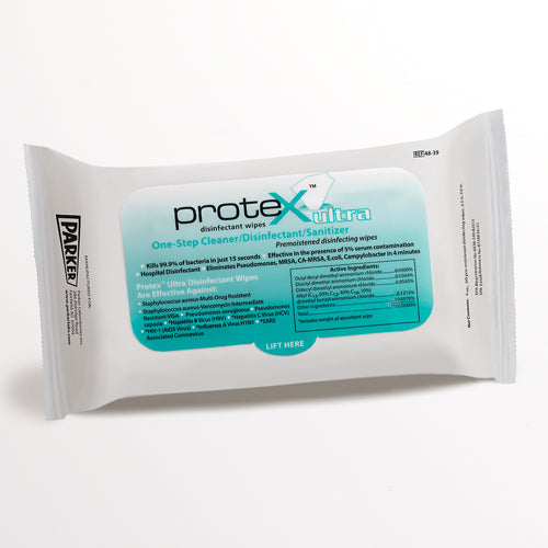 Protex Ultra Disinfectant Wipe 60ctSoftpack 6.5x6 NonAbrasive - Precision Lab Works