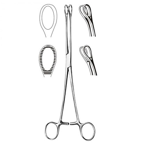 Foerster Sponge Forcep- 7  Serrated - Precision Lab Works
