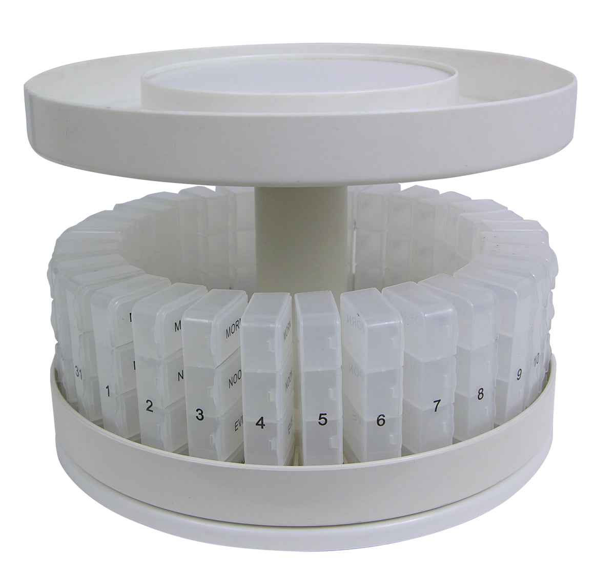 Revolving Medicine Center w/31Daily Pill Compartments