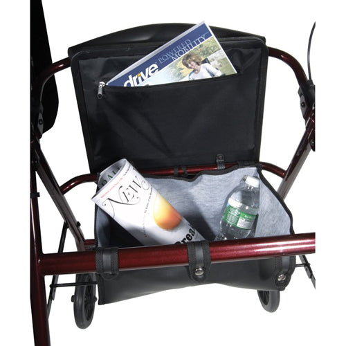 Rollator  Aluminum w/Fold-Up & Remov Back  Padded Seat Red - Precision Lab Works