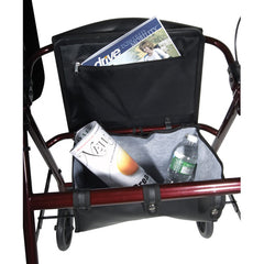 Rollator  Aluminum w/Fold-Up & Remov Back  Padded Seat Red - Precision Lab Works
