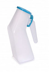 Urinal Male Translucent Reusable Autoclavable Blue Cap - Precision Lab Works