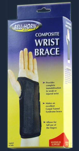 Composite Wrist Brace  Left Large  Wrist Circum: 7¾ -8¾ - Precision Lab Works