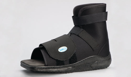 Slimline Cast Boot  Black Square-Toe  Adult  X-Lge - Precision Lab Works
