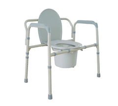 Bariatric Folding Commode 650 lb. Capacity - Precision Lab Works